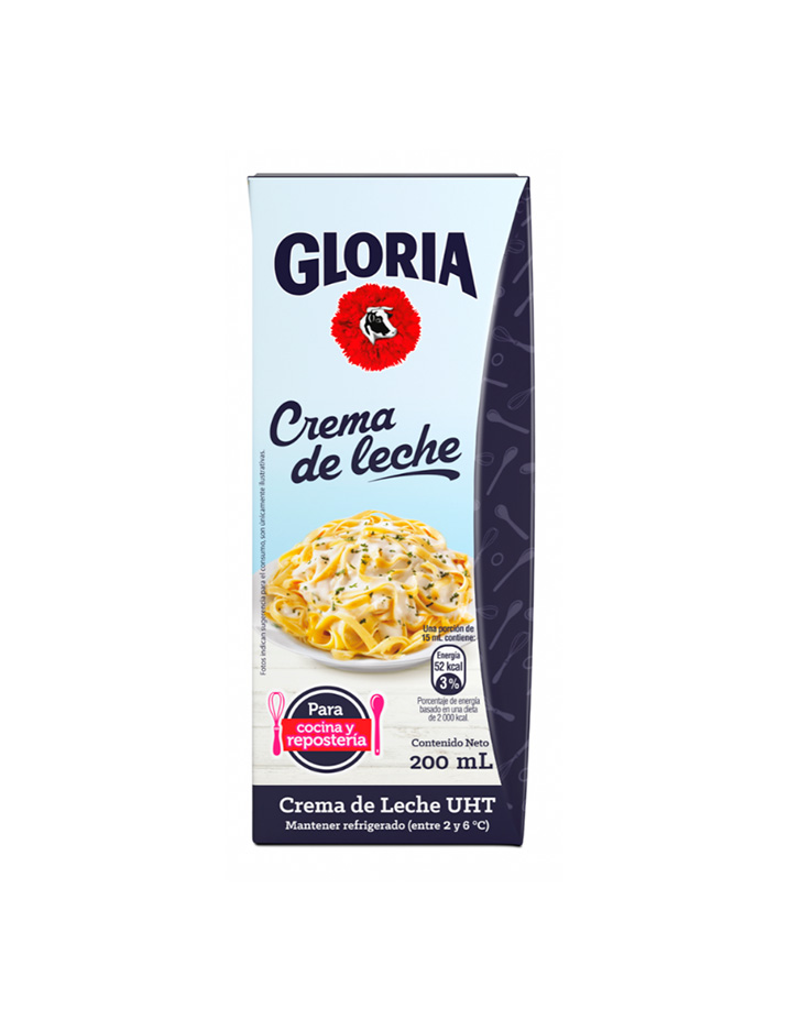 Crema de leche Gloria
